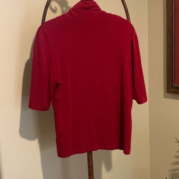 LAUREN by Ralph Lauren Red Turtleneck - Picture 4 of 4